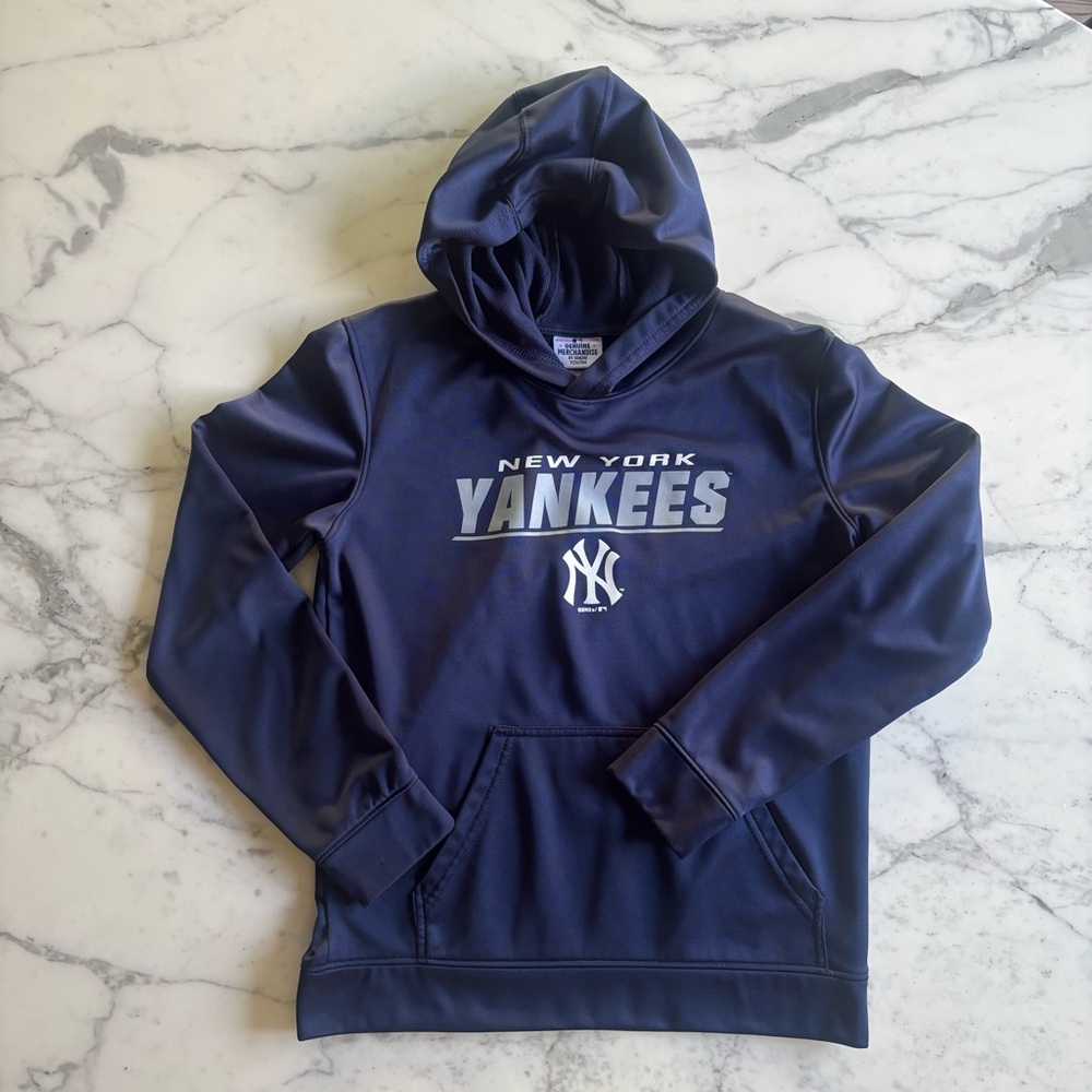 Genuine Merchandise NY Yankees Youth Navy Hoodie